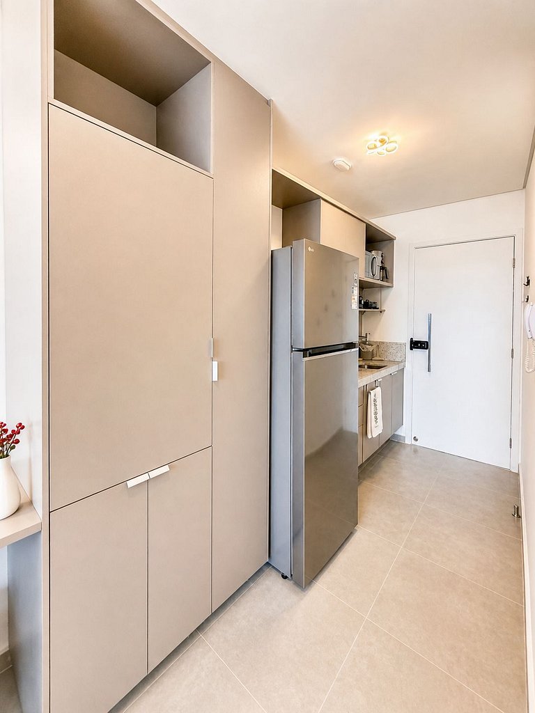Studio Muro Alto | Resort com lazer completo