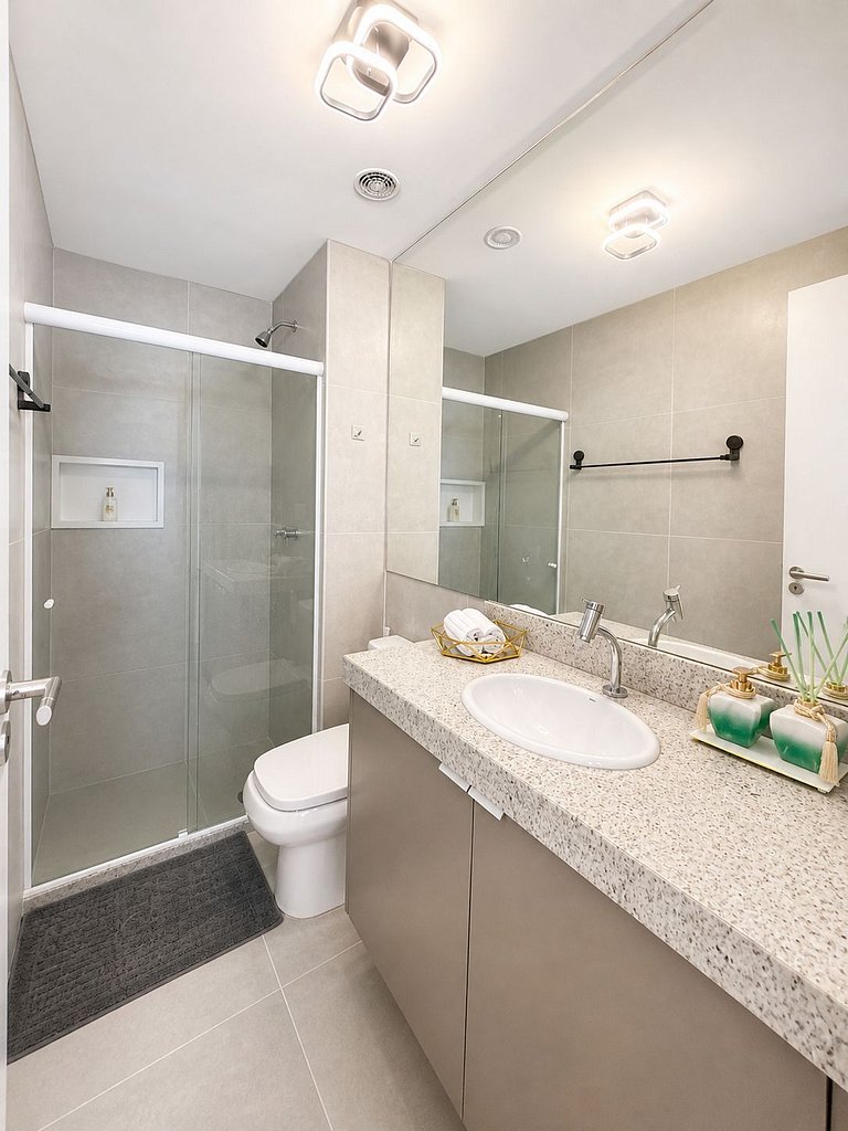Studio Muro Alto | Resort com lazer completo