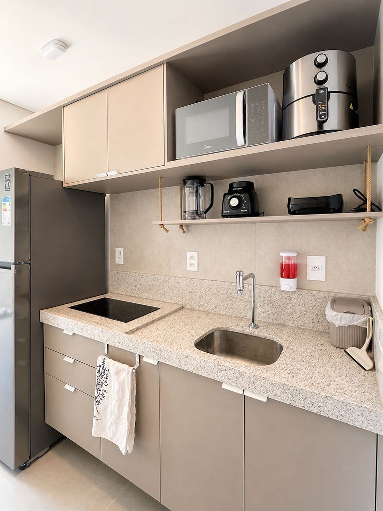 Studio Muro Alto | Resort com lazer completo